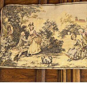 Antique French Aubusson tapestry 57”x20” (c) late 19th or early 20th century.